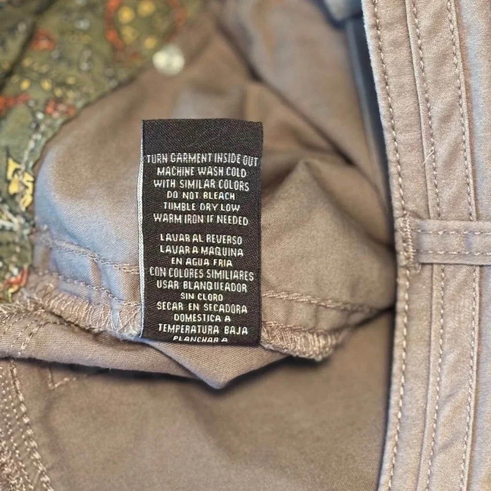 Dakota Blue Utility Shorts Women 6 Brown Cotton Stretch Boho Cargo‎ Pockets